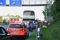 Einsatz BF Koeln Klimaanlage Reisebus defekt A 3 Rich Koeln hoehe Leverkusen P001